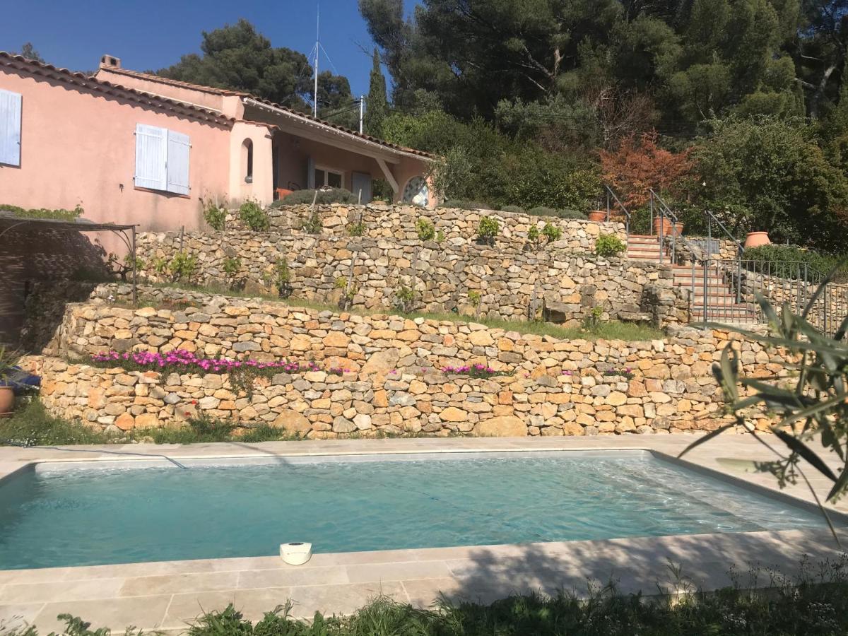 Hauteurs De Toulon : Charmant Studio Piscine Exterior foto